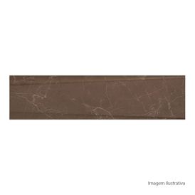Porcelanato Acetinado Marmorizado 30x120cm Marrom - Portinari Lumina Decor Bw Act Esmaltado Retificado