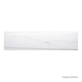 Porcelanato Acetinado Marmorizado 30x120cm Branco - Portinari Lumina Decor Wh Act Esmaltado Retificado