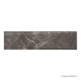 Porcelanato Acetinado Marmorizado 30x120cm Cinza - Portinari Lumina Decor Dgr Act Esmaltado Retificado