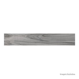 Porcelanato Acetinado Amadeirado 20x120cm Cinza - Portinari Abitare Hd Gr Esmaltado Retificado