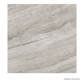 Porcelanato Marmorizado Natural 120x120cm Cinza - Portinari Blue Moon Sgr Nat Esmaltado Retificado