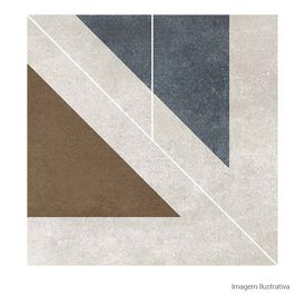 Porcelanato Cimentício Natural 20x20cm Multicolor - Portinari Dom Kit Nat Esmaltado Bold