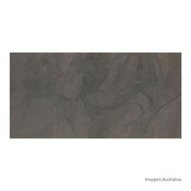 Porcelanato Polido Marmorizado 120x240cm Preto - Portinari Duomo Nero Pol Retificado