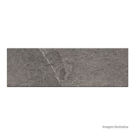 Porcelanato Decorado Matte 7,7x24cm Cinza - Portinari Every Brick Stone Dgr Esmaltado Bold