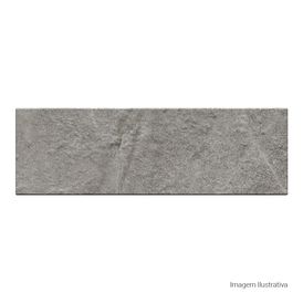 Porcelanato Decorado Matte 7,7x24cm Cinza - Portinari Every Brick Stone Gr Esmaltado Bold