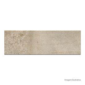 Porcelanato Decorado Matte 7,7x24cm Bege - Portinari Every Brick Cement Al Esmaltado Bold