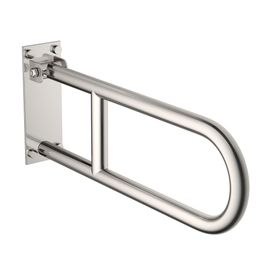 Barra de Apoio Lateral Articulada Conforto 60 Cm Aço Polido