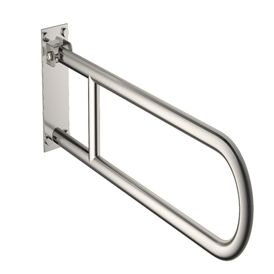 Barra de Apoio Lateral Articulada Conforto 80 Cm Aço Polido