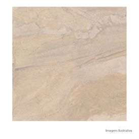 Porcelanato Acetinado Pedra 90x90cm Bege - Portinari Mediterraneo Sbe Act Esmaltado Retificado
