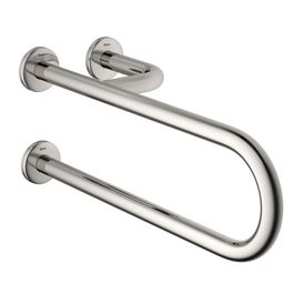 Barra de Apoio Lateral Fixa Esquerda Conforto 60 Cm Aço Polido
