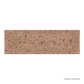 Porcelanato Decorado Matte 7,7x24cm Marrom - Portinari My Bricks Stone Dbe Esmaltado Bold
