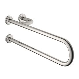 Barra de Apoio Lateral Fixa Esquerda Conforto 80 Cm Aço Polido