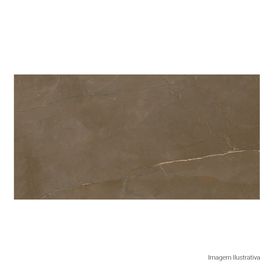 Porcelanato Polido Marmorizado 60x120cm Marrom - Portinari Opera Bw Pol Retificado