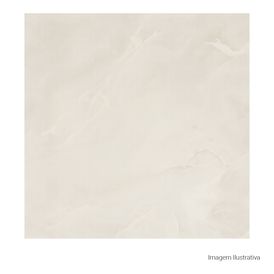 Porcelanato Polido Marmorizado 100x100cm Bege - Portinari Onice Al Pol Retificado