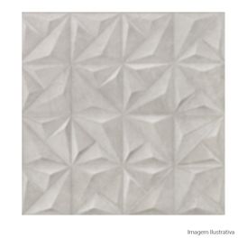 Porcelanato Decorado Matte 60x60cm Cinza - Portinari Sense Abstract Sgr Mat Esmaltado Retificado