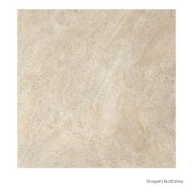 Porcelanato Pedra Hard 80x80cm Bege - Portinari Rochedo Be Esmaltado Retificado