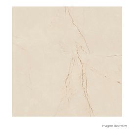 Porcelanato Polido Marmorizado 90x90cm Bege - Portinari Sicilia Crm Pol Retificado