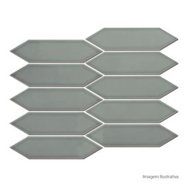 Porcelanato Decorado Lux 25,7x31,3cm Verde - Portinari Mc Six Sgn Esmaltado Bold