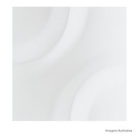 Porcelanato Decorado Matte/lux 20x20cm Branco - Portinari Space Move Wh Mlx Esmaltado Retificado