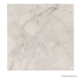 Porcelanato 100X100cm Polido Ret Timeless Cinza