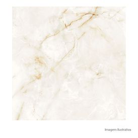 Porcelanato Timeless Polido White - 100cmx100cm Ret