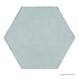Porcelanato Decorado Natural 17,5x17,5cm Azul - Portinari Giz Hexa Bl Nat Esmaltado Bold