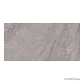 Porcelanato Pietra Di Savoie Acetinado Gray - 60cmx120cm Ret
