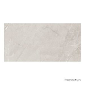 Porcelanato Pietra Di Savoie Polido Soft Gray - 60cmx120cm Ret
