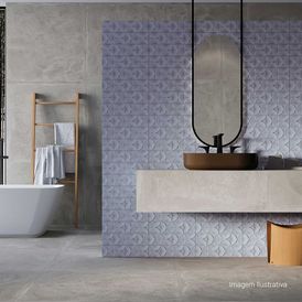 Porcelanato Cimentício Hard 100x100cm Cinza - Ceusa Sk8 Dgr Esmaltado Retificado