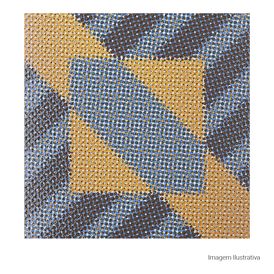 Porcelanato Decorado Lux 20x20cm Azul - Ceusa Benday Bl Esmaltado Bold