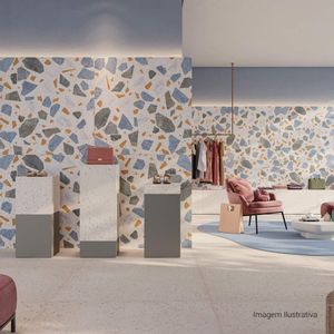 Porcelanato Flakes Natural Blue - 120cmx120cm Ret