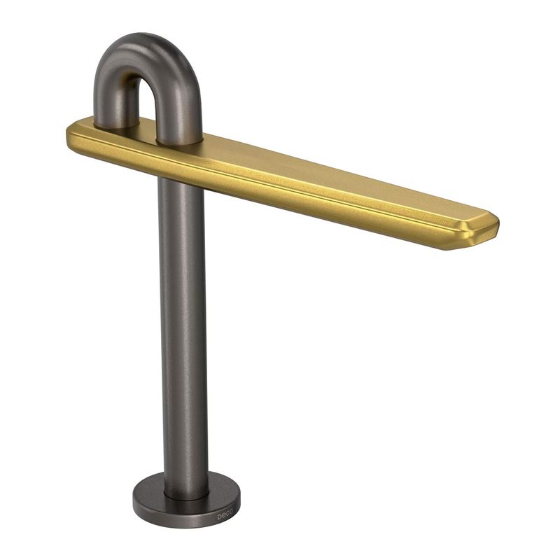 Bica-de-Mesa-Deca-P-para-Cuba-e-Lavatorio-You-Dynamic-Gold---Deca---1790.GF107.LS.MT---Fundo-Branco-Produto-Principal-SKU-posicionada-na-diagonal-direita-ou-redondo-e-produto-fechado
