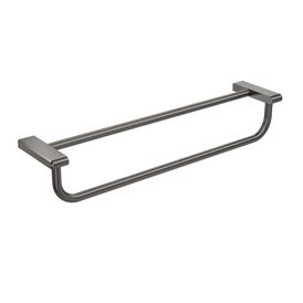 Porta Toalhas Barra Dupla 60cm Dark Antracite