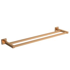 Porta Toalha com Barra Dupla Quadratta Gold Matte