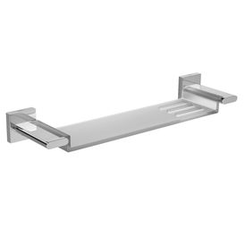 Prateleira com Base de Resina Polo Cromado