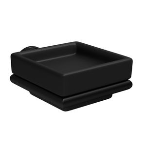 Saboneteira em Louça Slim Black Matte