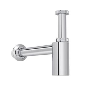 Sifão Deca para Cozinha e Tanque (entrada: 1 1/4 / Saída: 1 1/2 e 2) Cromado