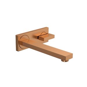 Torneira de Parede com Chapa para Lavatório Dream Gold Matte