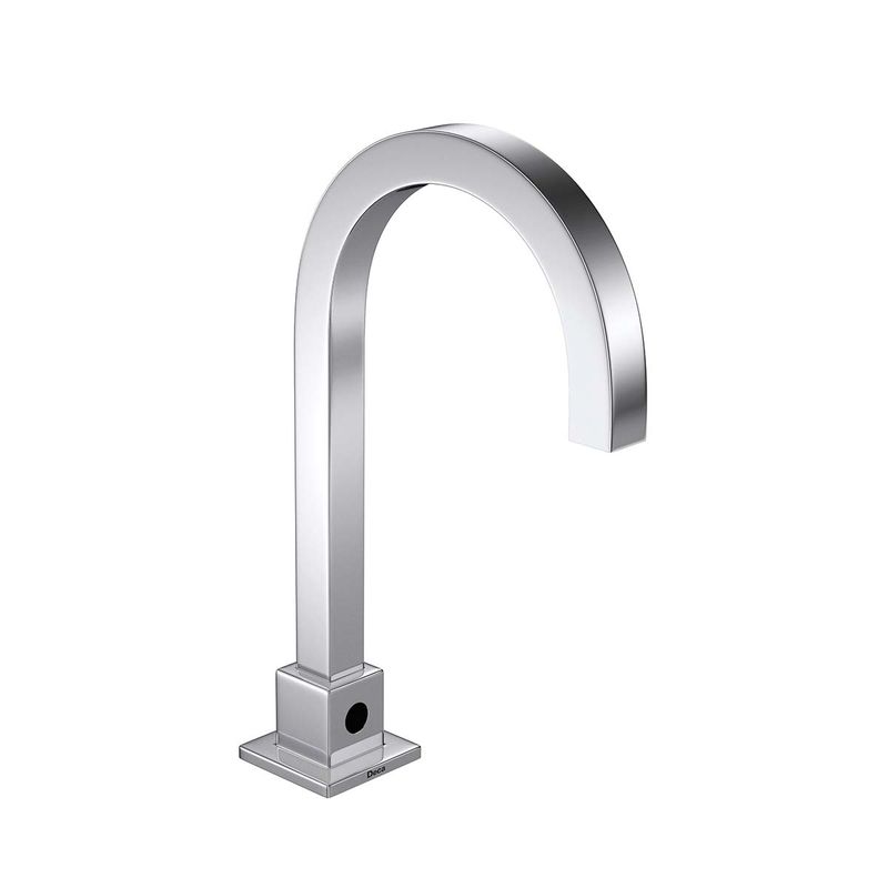 Torneira-Deca-de-Mesa-com-Sensor-Bivolt-e-a-Pilha-para-Lavatorio-DecaluxCromado---Deca---1187.C.SLX---Fundo-Branco-Produto-Principal-SKU-posicionada-na-diagonal-direita-ou-redondo-e-produto-fechado