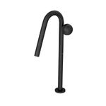 Torneira-Deca-de-Mesa-Bica-Alta-Touchless-para-Lavatorio-Orbe-Black-Matte---Deca---1189.BL103.MT---Fundo-Branco-Produto-Principal-SKU-posicionada-na-diagonal-esquerda