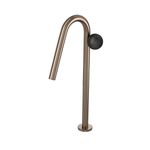Torneira-Deca-de-Mesa-Bica-Alta-Touchless-para-Lavatorio-Orbe-Corten-e-Black-Matte---Deca---1189.CT.MT103.BLMT---Fundo-Branco-Produto-Principal-SKU-posicionada-na-diagonal-esquerda
