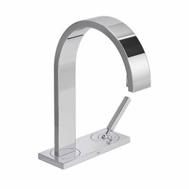 Torneira Deca de Mesa Bica Alta para Lavatório com Chapa Stick Cromado