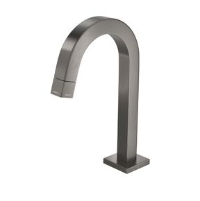 Torneira-Deca-de-Mesa-Bica-Baixa-para-Lavatorio-Tube-Dark-Antracite---Deca---1197.GF.TUB.MT---Fundo-Branco-Produto-Principal-SKU-posicionada-na-diagonal-esquerda