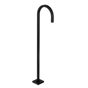 Torneira Curva de Piso Tube Black Matte