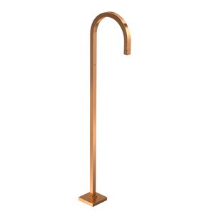Torneira Curva de Piso Tube Gold Matte