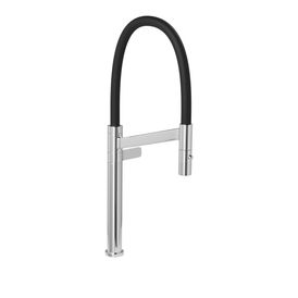 Toneira de Mesa para Cozinha Bica Alta Colore Cromado e Preto
