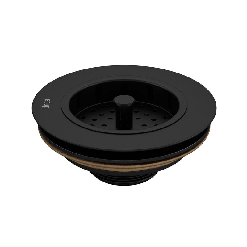 Valvula-de-Escoamento-para-Pia-de-Cozinha-Deca-Black-Matte---Deca---1622.BL.MT---Fundo-Branco-Produto-Principal-SKU-posicionada-na-diagonal-direita-ou-redondo-e-produto-fechado