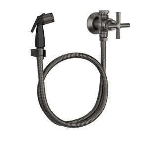 Ducha Higiênica com Registro e Derivação Duna Clássica Dark Antracite