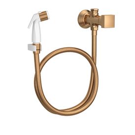 Ducha Higiênica com Registro e Derivação de Parede Gold Matte