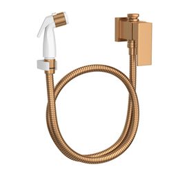 Ducha Higiênica com Registro e Derivação de Parede Gold Matte